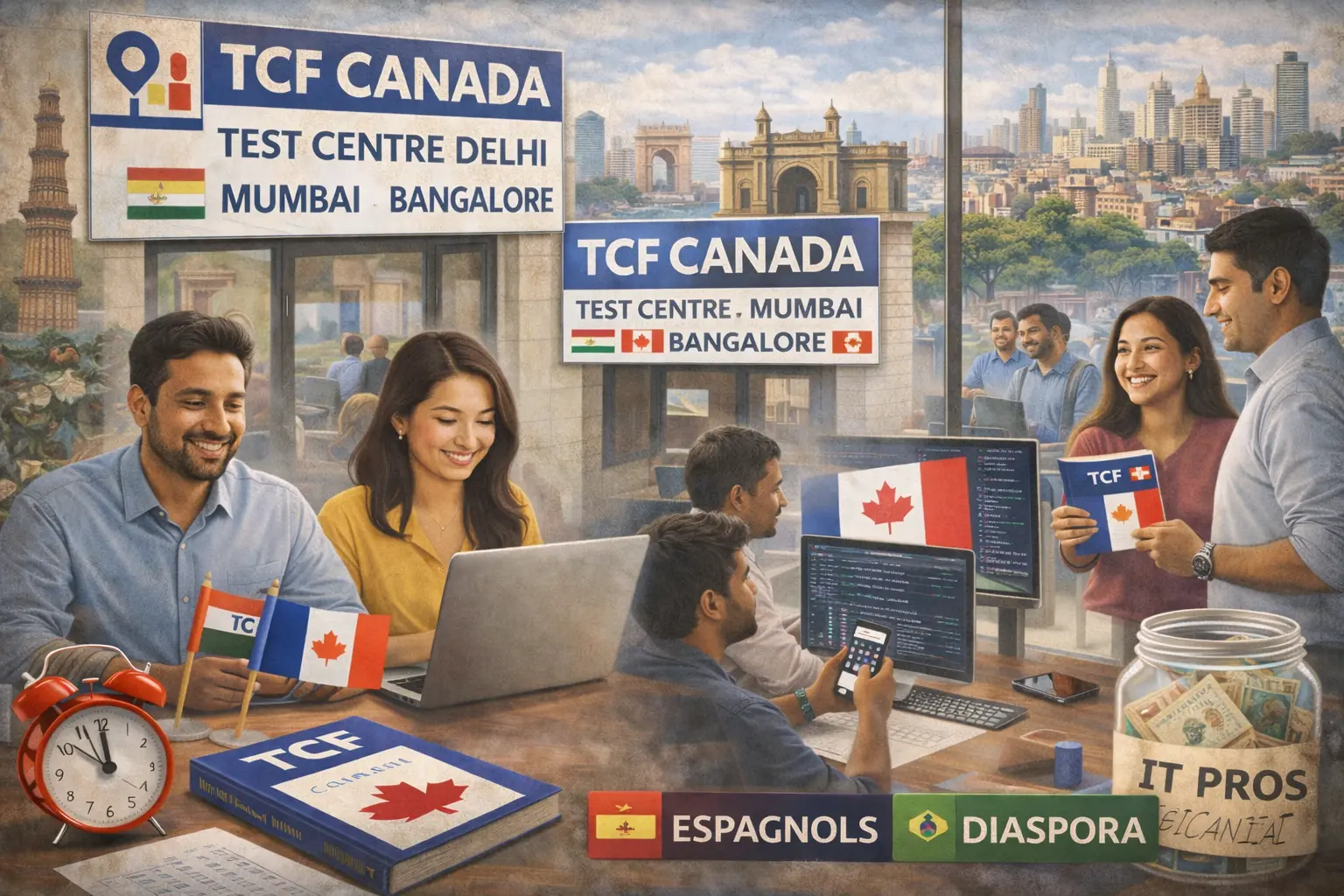 TCF Canada en Inde 2026 : Centres Delhi/Mumbai/Bangalore, IT Professiona
